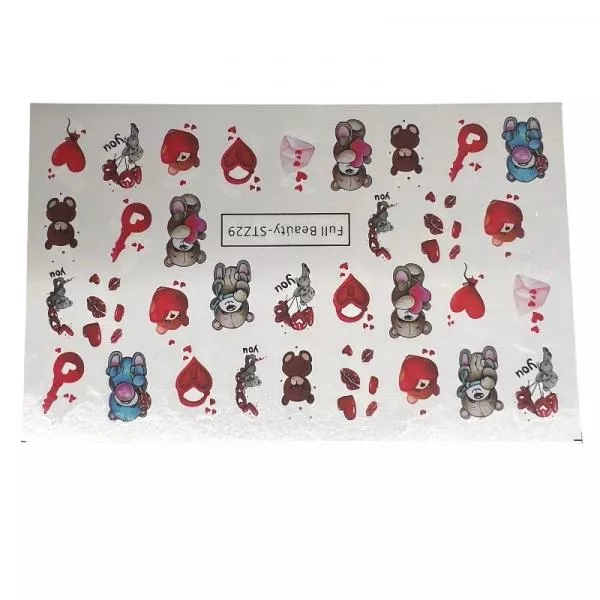 Valentins Box Nail Tattoo Love